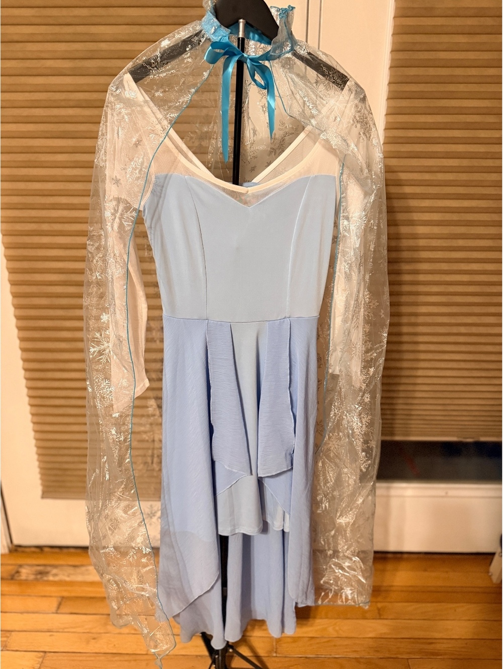 Disney Frozen Elsa Hot Topic Dress Snowflake Cape | Adult M | Halloween Cosplay
